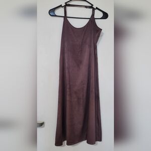 Satin Purple Dress (missing tag unknown brand) XS